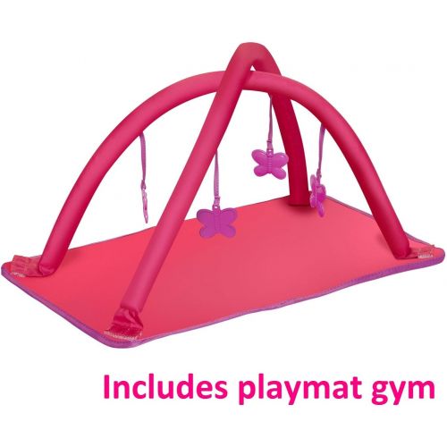 치코 [아마존베스트]Baby Doll Playard Converts to Baby Doll Playmat, Baby Playpen with Mobile Included, Forup To 18 Baby Dolls, Perfect Gift for Girls 3 Year Old & Up