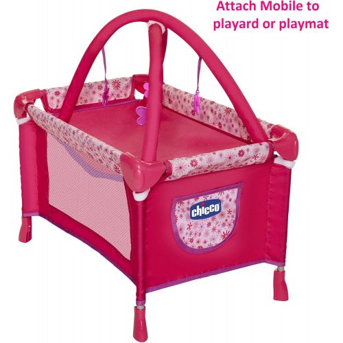 치코 [아마존베스트]Baby Doll Playard Converts to Baby Doll Playmat, Baby Playpen with Mobile Included, Forup To 18 Baby Dolls, Perfect Gift for Girls 3 Year Old & Up