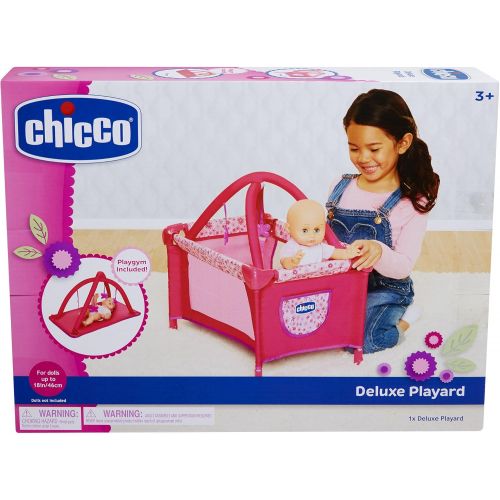 치코 [아마존베스트]Baby Doll Playard Converts to Baby Doll Playmat, Baby Playpen with Mobile Included, Forup To 18 Baby Dolls, Perfect Gift for Girls 3 Year Old & Up