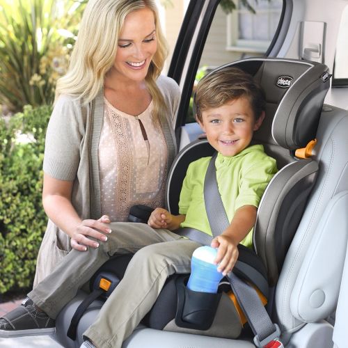 치코 [아마존베스트]Chicco KidFit 2-in-1 Belt-Positioning Booster Car Seat, Celeste