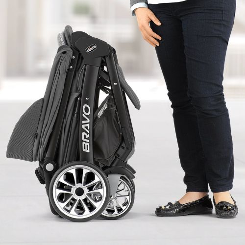 치코 [아마존베스트]Chicco Bravo LE Quick-Fold Stroller, Coal