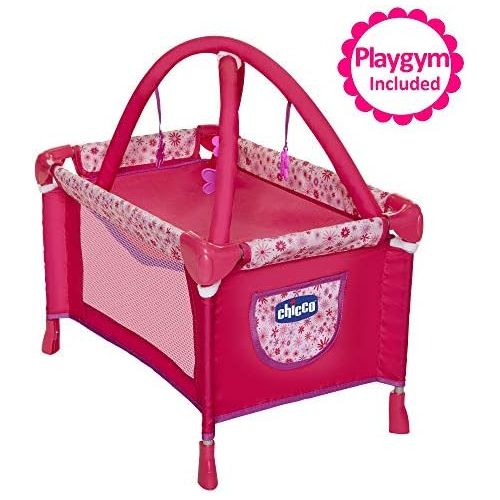 치코 Chicco Baby Doll Playard Converts to Baby Doll Playmat, Baby Playpen with Mobile Included, Forup To 18 Baby Dolls, Perfect Gift for Girls 3 Year Old & Up