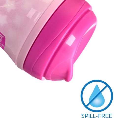 치코 Chicco Glow In The Dark Insulated Rim Spout Trainer Spill Free Baby Sippy Cup 9oz, Pink, 12m+ (1pk)