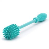 Chicco Silicone Bottle Brush 9.5 Long, BPA-Free, Comfort Grip Handle, Dishwasher & Sterilizer Safe - Teal