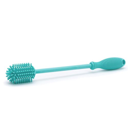 치코 Chicco Silicone Bottle Brush 9.5 Long, BPA-Free, Comfort Grip Handle, Dishwasher & Sterilizer Safe - Teal