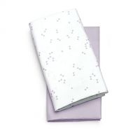 Chicco LullaGo Bassinet Sheets - Lavender Triangle 2 Pack, Purple