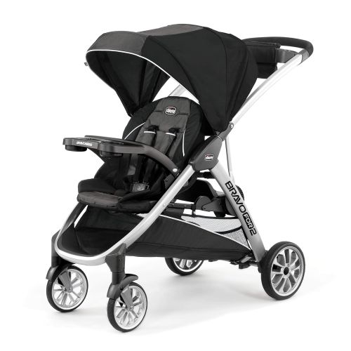 치코 Chicco BravoFor2 Standing/Sitting Double Stroller, Iron