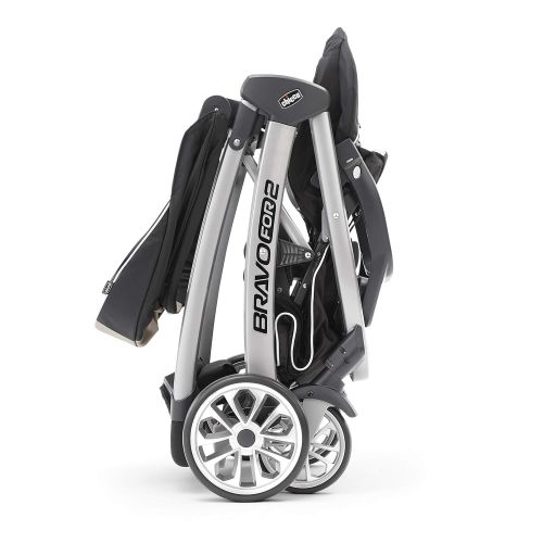 치코 Chicco BravoFor2 Standing/Sitting Double Stroller, Iron