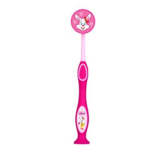 치코 Chicco - Travel Brush Set: Tooth Brush + Paste + case + Cup, Pink