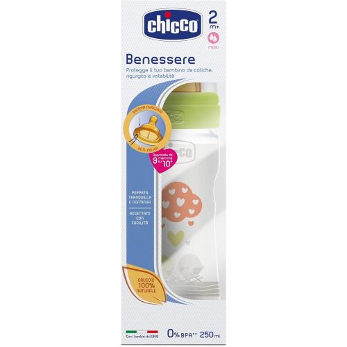 치코 Chicco Feeding Bottle Well-being And Rubber Polypropylene ML Unisex Medium 250ml