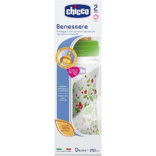 치코 Chicco Feeding Bottle Well-being And Rubber Polypropylene ML Unisex Medium 250ml