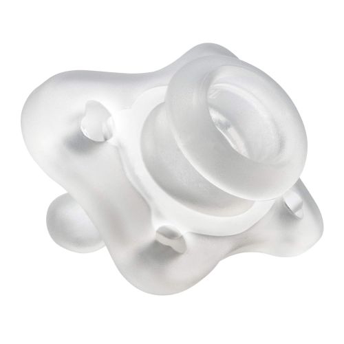 치코 Chicco PhysioForma Silicone Mini Pacifier in Clear for Babies 0-2m, Orthodontic Nipple, BPA-Free, 2-Count in Sterilizing Case