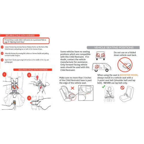 치코 Chicco MyFit Harness + Booster Car Seat, Fathom