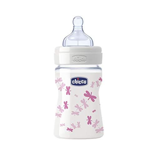 치코 Chicco Baby Bottle and Glass Wellness Model Silicone 150ml + 0Mesi