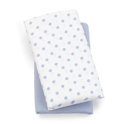 치코 Chicco Lullaby Playard Sheets - Blue Dot 2-Pack Blue/White