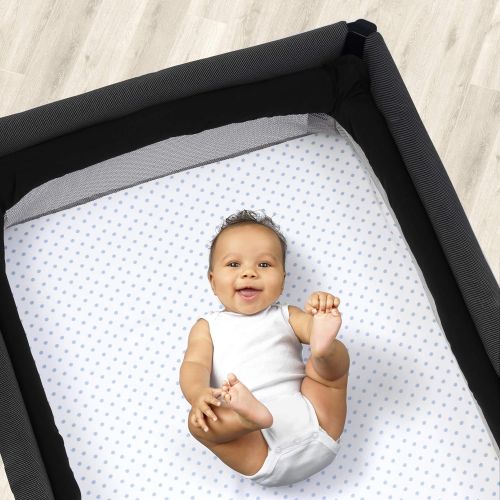 치코 Chicco Lullaby Playard Sheets - Blue Dot 2-Pack Blue/White