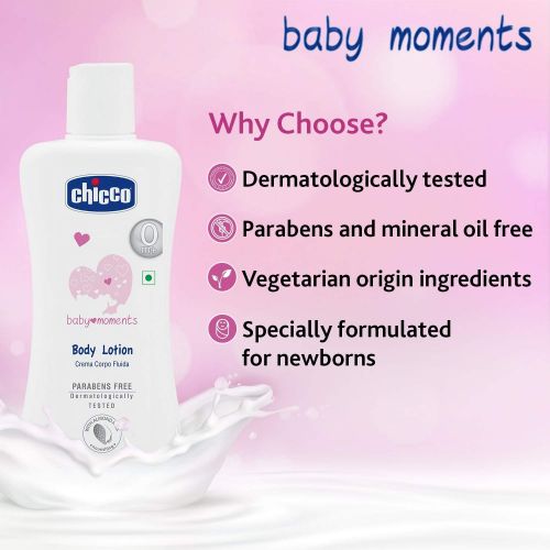 치코 Chicco Baby Moment Body Lotion Size 200 Ml.