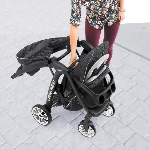 치코 Chicco Chicco BravoFor2 LE Standing/Sitting Double Stroller - Crux, Black , 45.7x23.3x42.8 Inch (Pack of 1)