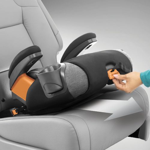 치코 Chicco KidFit Zip Plus 2-in-1 Belt Positioning Booster Car Seat - Taurus Black/Grey