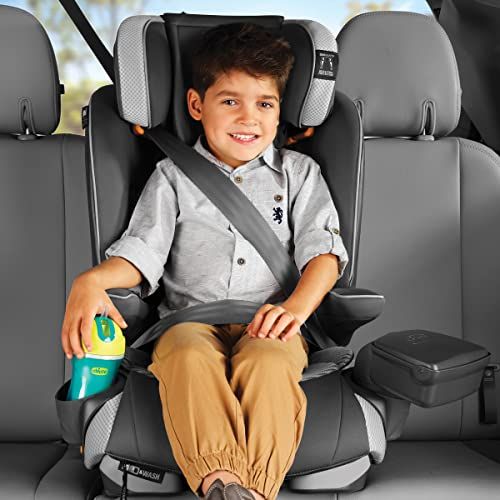 치코 Chicco MyFit Zip Air 2-in-1 Harness + Booster Car Seat for Toddlers and Big Kids, 5-Point Harness, Belt-Positioning Booster, Zip-and-Wash Fabrics, 3D AirMesh for Breathability, Q C