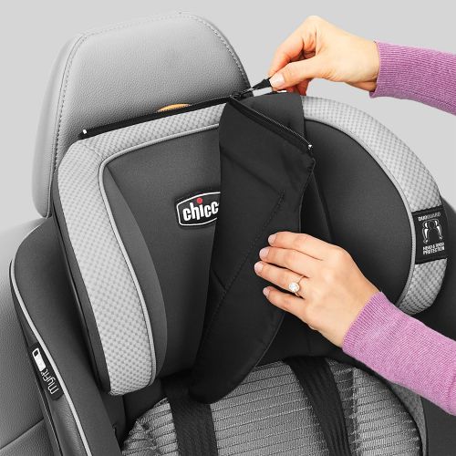 치코 Chicco MyFit Zip Air 2-in-1 Harness + Booster Car Seat for Toddlers and Big Kids, 5-Point Harness, Belt-Positioning Booster, Zip-and-Wash Fabrics, 3D AirMesh for Breathability, Q C