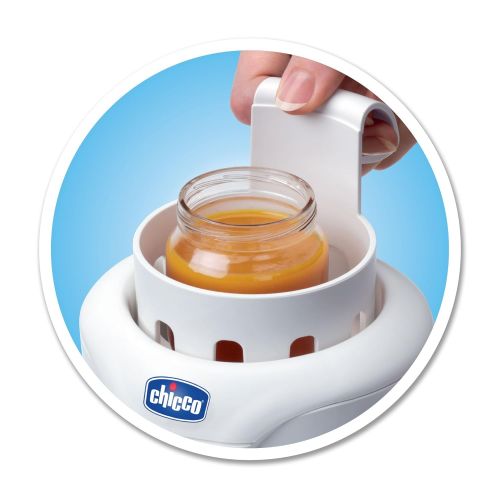 치코 Chicco Digital Bottle & Baby Food Jar Warmer with LCD Display, Digital Countdown and Ready Alert, Fits Most Bottles and Baby Food Jars, White