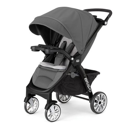 치코 Chicco Bravo LE Quick-Fold Stroller, Coal