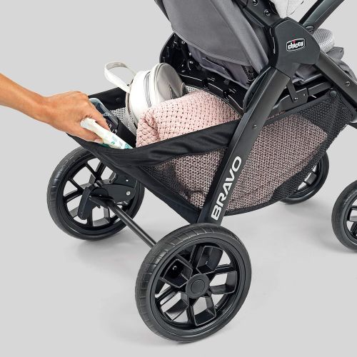 치코 Chicco Bravo LE Trio Travel System - Driftwood Grey