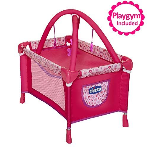 치코 Chicco Baby Doll Playard Converts to Baby Doll Playmat, Baby Playpen with Mobile Included, Forup to 18 Baby Dolls, Perfect Gift for Girls 3 Year Old & Up