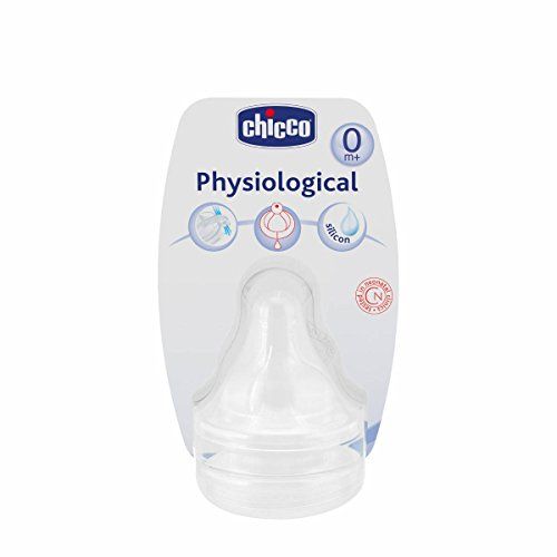 치코 Chicco Pack of 2 Physiological Normal Flow Silicone Teats