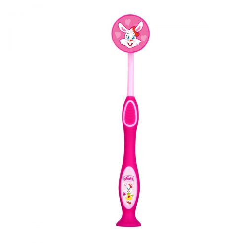 치코 Chicco - Travel Brush Set: Tooth Brush + Paste + case + Cup, Pink