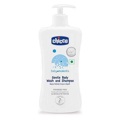 치코 Chicco Baby Moments Gentle Body Wash and Shampoo (500ml)