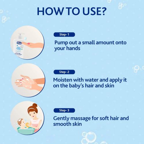 치코 Chicco Baby Moments Gentle Body Wash and Shampoo (500ml)