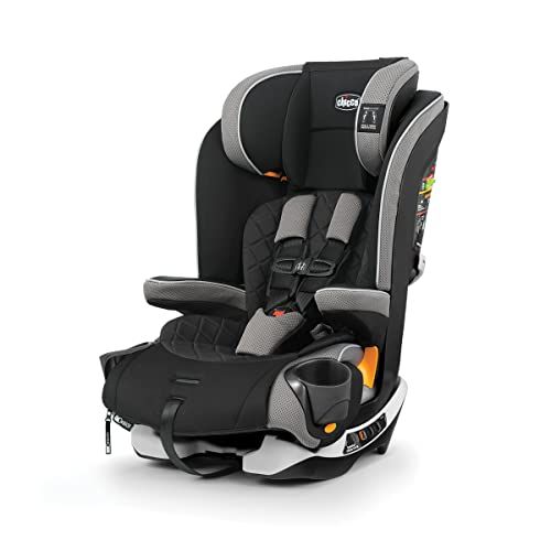 치코 Chicco MyFit Zip Harness + Booster Car Seat - Nightfall, Black