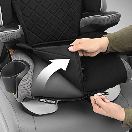 치코 Chicco MyFit Zip Harness + Booster Car Seat - Nightfall, Black