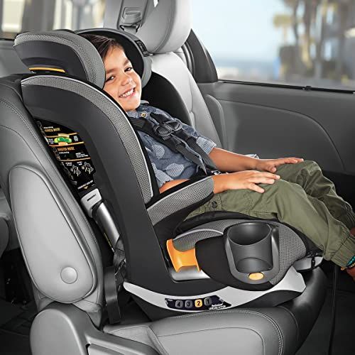 치코 Chicco MyFit Zip Harness + Booster Car Seat - Nightfall, Black