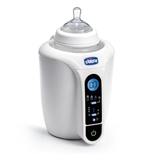 치코 Chicco Digital Bottle & Baby Food Jar Warmer with LCD Display, Digital Countdown and Ready Alert, Fits Most Bottles and Baby Food Jars, White