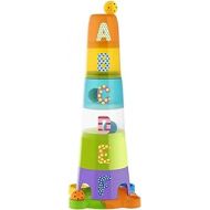 Chicco Super Tower Stackable ? Vertical Puzzle 62 cm High and Fun Nesting Pieces ? Includes 6 Colourful Balls and 6 Stackable Cubes