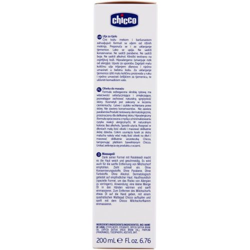 치코 Chicco Baby Moments Massage Oil 200 ml 0M+