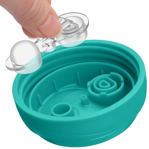 치코 Chicco Insulated Rim Spout Trainer Spill Free Baby Sippy Cup 9oz Teal/Green 12m+ (2pk)