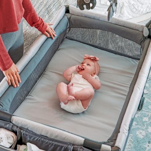 치코 Chicco Lullaby Zip All-in-One Portable Playard - Driftwood Grey