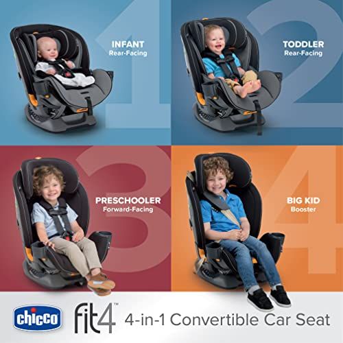 치코 Chicco Fit4 4-In-1 Convertible Car Seat - Stratosphere Grey