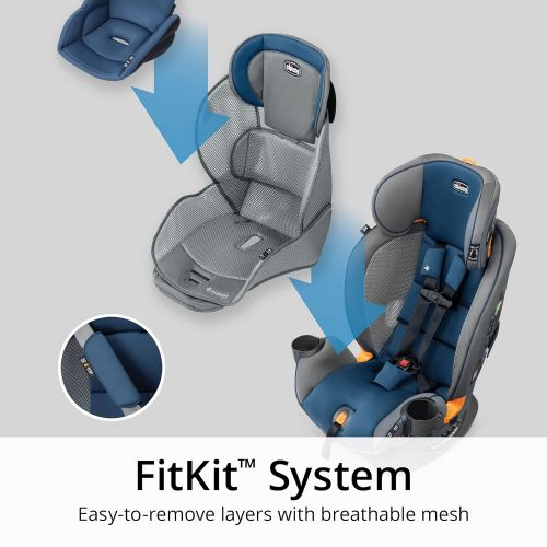 치코 Chicco Fit4 Adapt 4-in-1 Convertible Car Seat - Vapor Grey