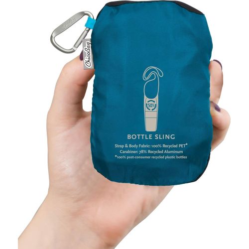  ChicoBag Bottle Sling rePETe Recycled Water Bottle Carrier Bag with Pouch