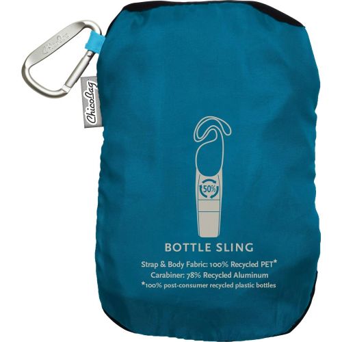  ChicoBag Bottle Sling rePETe Recycled Water Bottle Carrier Bag with Pouch