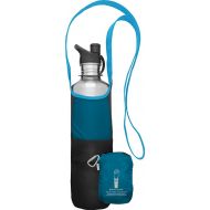 ChicoBag rePETe Water Bottle Sling w/Strap, Carabiner Clip, Built-In Pouch, & Convenient Pockets | Eco-Conscious | Perfect for Walks, Hikes, Outdoor Festivals | Aquamarine (Pack of 1)