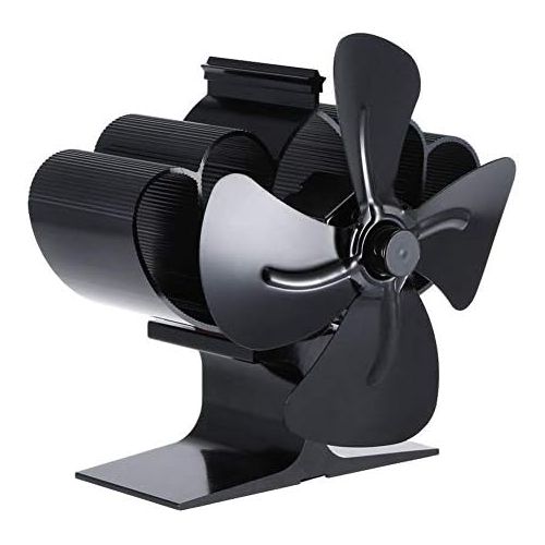  [아마존베스트]chifans 4 Blade Stove Fan Fireplace Fan Eco Friendly Heat Powered for Wood Stoves Fireplace Stoves Powerless Stove Fan