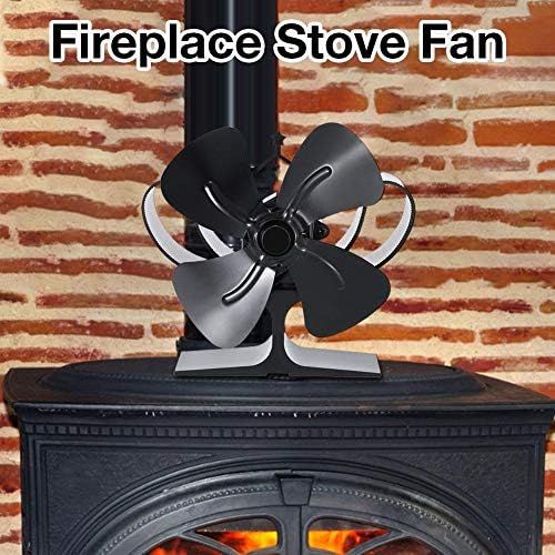  [아마존베스트]chifans 4 Blade Stove Fan Fireplace Fan Eco Friendly Heat Powered for Wood Stoves Fireplace Stoves Powerless Stove Fan