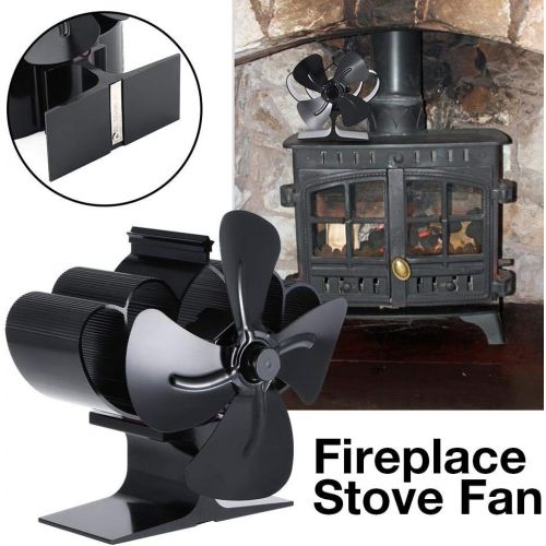  [아마존베스트]chifans 4 Blade Stove Fan Fireplace Fan Eco Friendly Heat Powered for Wood Stoves Fireplace Stoves Powerless Stove Fan