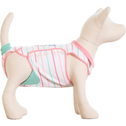  Chihuansie South Beach Sundae Full-Body Onesie for Small Dogs Designed to Hygienically Absorb and Contain Dog Urine